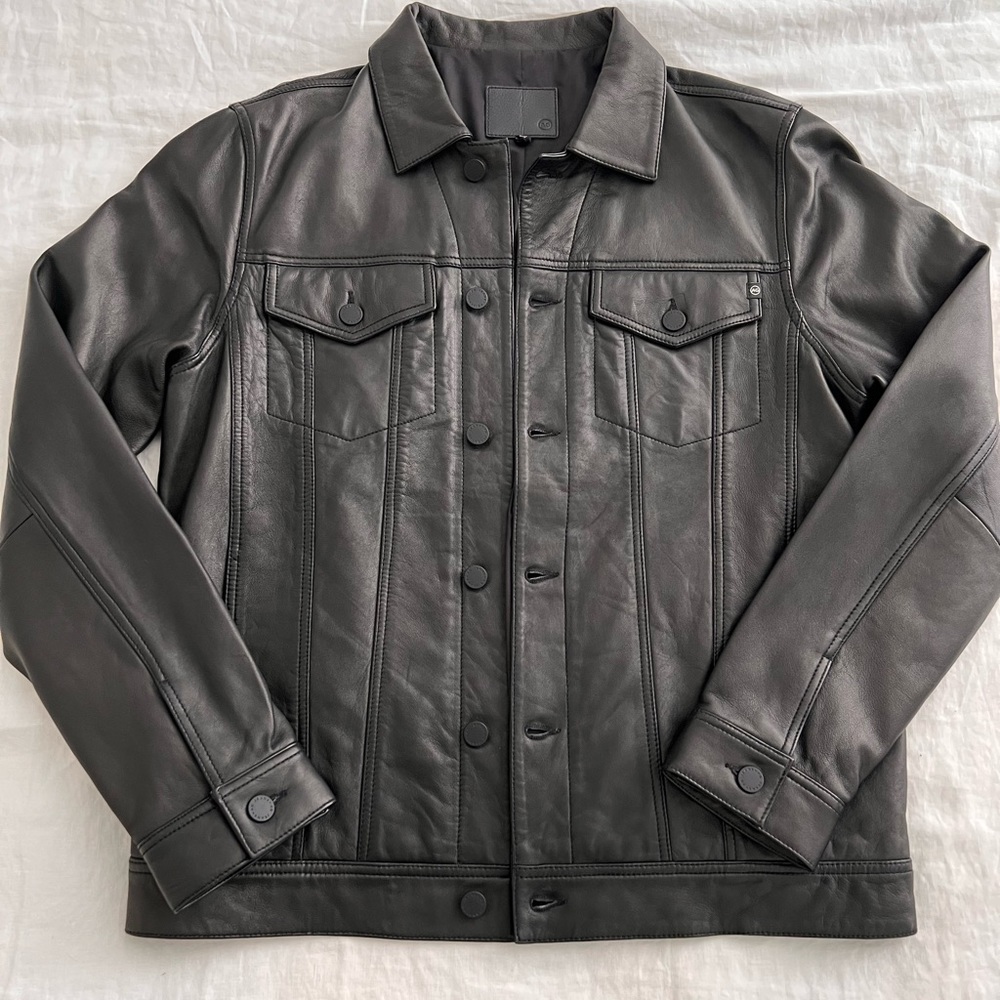 AG Jeans Adriano Goldschmied Dart leather Jacket Medium